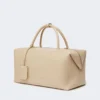 Grand sac Boston en cuir imprimé crocodile, couleur ice Grand sac Boston en cuir imprimé crocodile, couleur ice