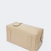 Grand sac Boston en cuir imprimé crocodile, couleur ice Grand sac Boston en cuir imprimé crocodile, couleur ice