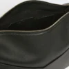 Grand sac à main en cuir mat, noir Grand sac à main en cuir mat, noir
