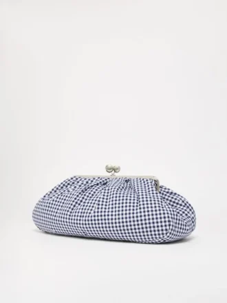 Grand sac Pasticcino en coton vichy, bleu outremer