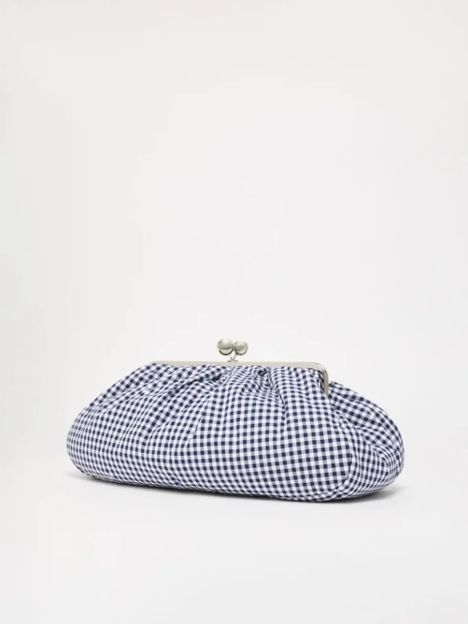 Grand sac Pasticcino en coton vichy, bleu outremer Grand sac Pasticcino en coton vichy, bleu outremer