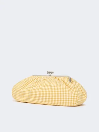 Grand sac Pasticcino en coton vichy, jaune