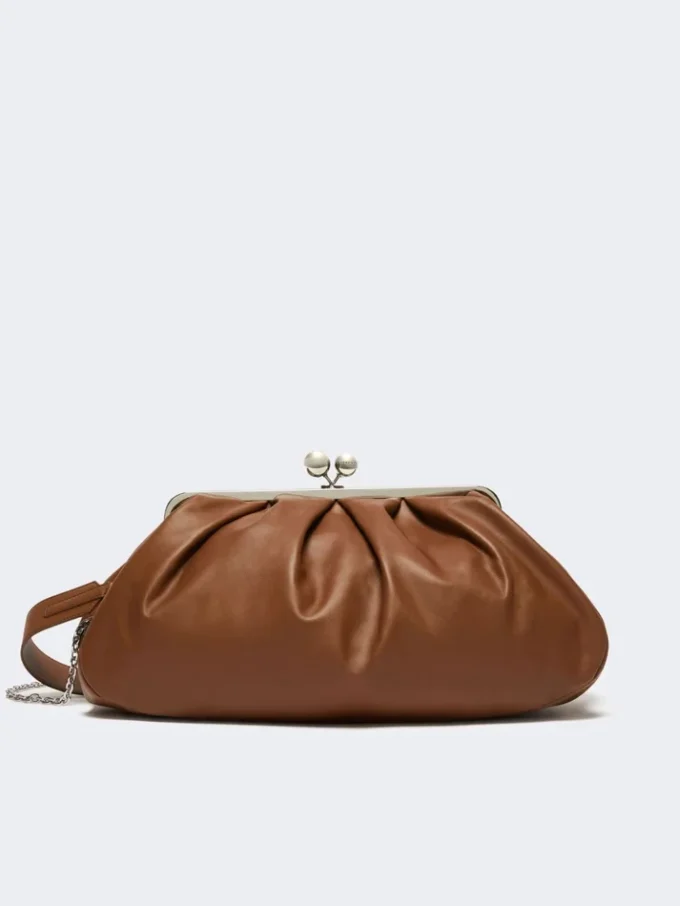 Grand sac Pasticcino en peau de mouton, couleur tabac
