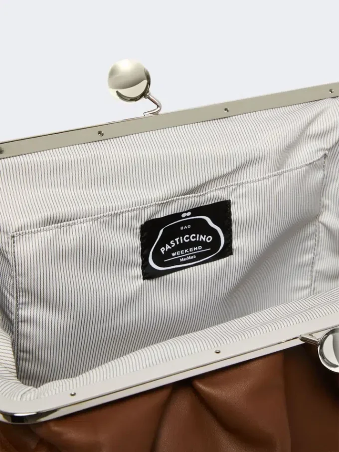 Grand sac Pasticcino en peau de mouton, couleur tabac