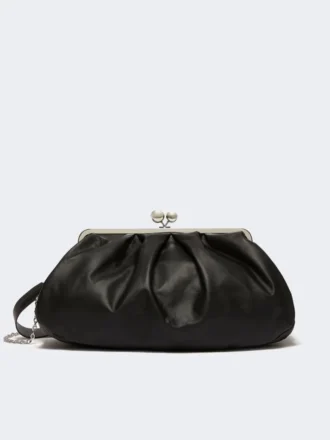Grand sac Pasticcino en peau de mouton, noir