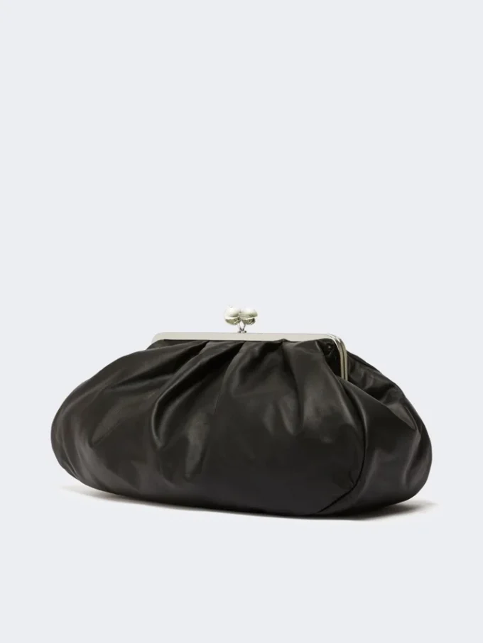 Grand sac Pasticcino en peau de mouton, noir