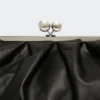 Grand sac Pasticcino en peau de mouton, noir