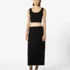 Haut en jersey scuba, noir
