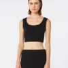 Haut en jersey scuba, noir