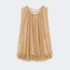 Haut en maille avec cristaux, camel Haut en maille avec cristaux, camel