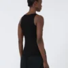 Haut en maille mélangée viscose, noir Haut en maille mélangée viscose, noir