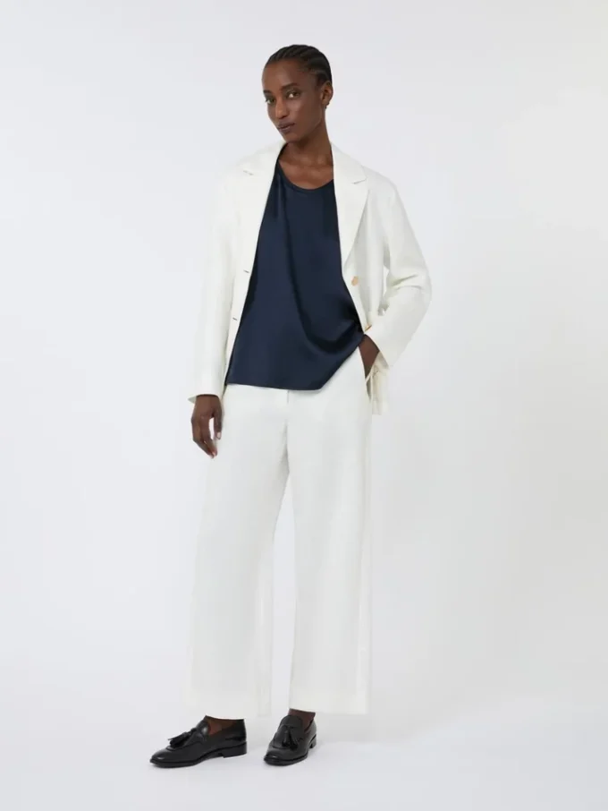 Haut en satin, bleu nuit Haut en satin, bleu nuit