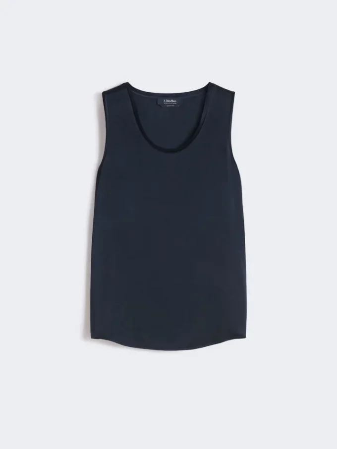 Haut en satin, bleu nuit Haut en satin, bleu nuit