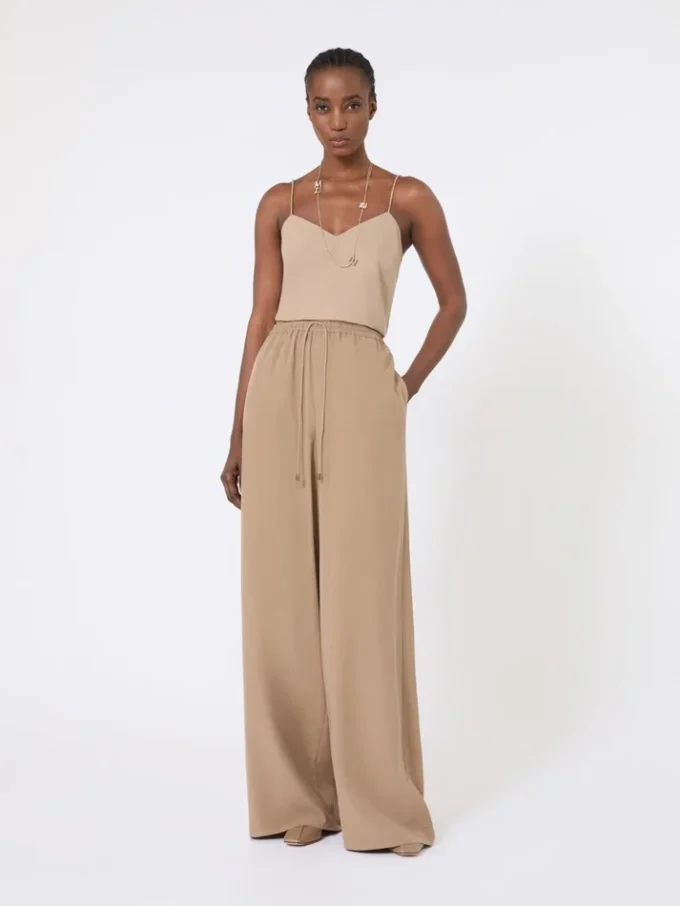Haut en toile de soie, marron noisette Haut en toile de soie, marron noisette