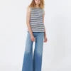 Haut sans manches en jersey interlock, bleu marine Haut sans manches en jersey interlock, bleu marine
