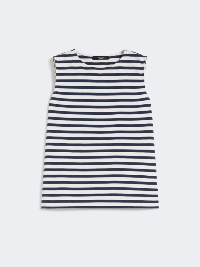 Haut sans manches en jersey interlock, bleu marine Haut sans manches en jersey interlock, bleu marine