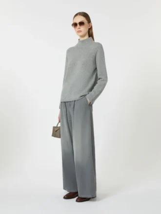 Jean en coton et viscose, gris moyen