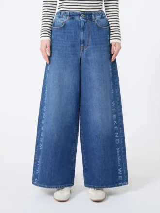 Jean en denim de coton authentique, bleu marine