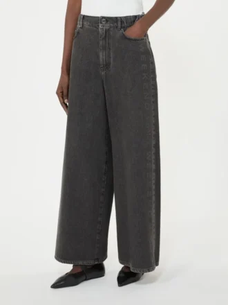 Jean en denim de coton authentique, noir