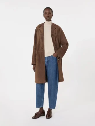 Jean en denim de coton à coupe fuselée, bleu nuit
