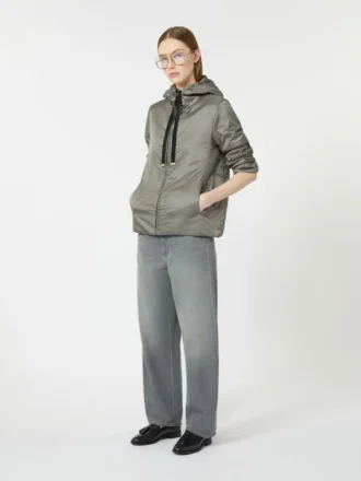 Jean en denim à jambes larges, gris moyen
