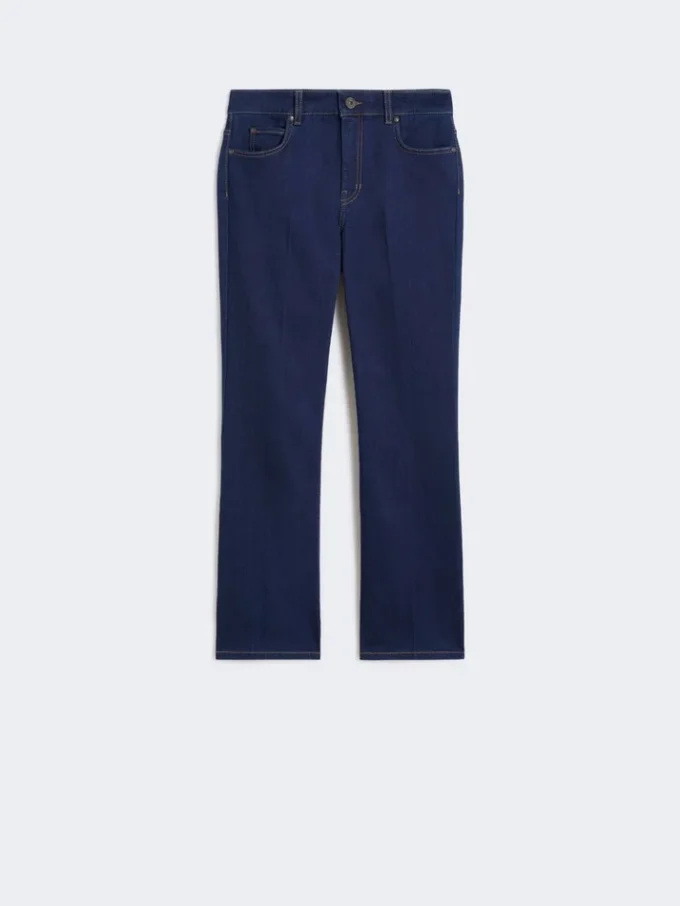 Jean en denim stretch à cinq poches, bleu marine Jean en denim stretch à cinq poches, bleu marine
