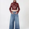 Jean oversize taille basse, bleu nuit Jean oversize taille basse, bleu nuit