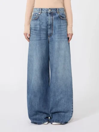 Jean oversize taille basse, bleu nuit