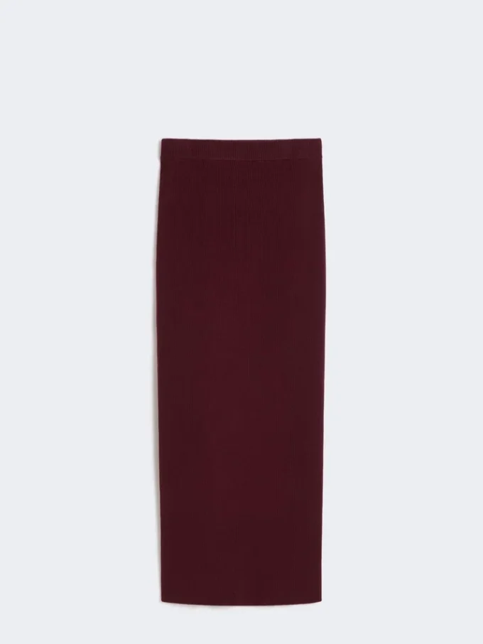 Jupe crayon en viscose, bordeaux Jupe crayon en viscose, bordeaux