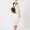 Jupe crayon en viscose stretch, blanche Jupe crayon en viscose stretch, blanche