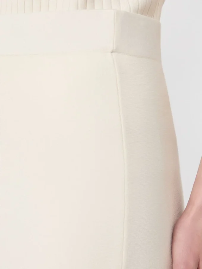 Jupe crayon en viscose stretch, blanche Jupe crayon en viscose stretch, blanche