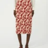 Jupe en maille jacquard, rouge Jupe en maille jacquard, rouge