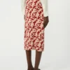 Jupe en maille jacquard, rouge Jupe en maille jacquard, rouge