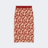 Jupe en maille jacquard, rouge Jupe en maille jacquard, rouge