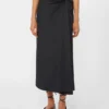 Jupe en satin de coton, noir Jupe en satin de coton, noir