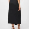 Jupe en satin de coton, noir Jupe en satin de coton, noir