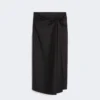 Jupe en satin de coton, noir Jupe en satin de coton, noir