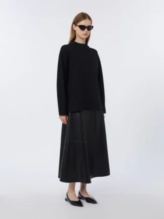 Jupe en tissu enduit, noir Jupe en tissu enduit, noir