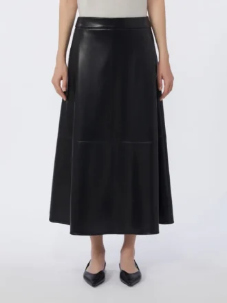 Jupe en tissu enduit, noir Jupe en tissu enduit, noir