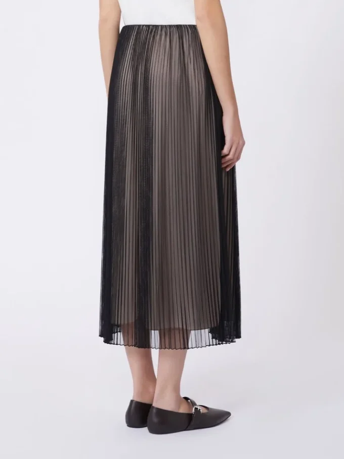 Jupe en tulle plissé, noire Jupe en tulle plissé, noire