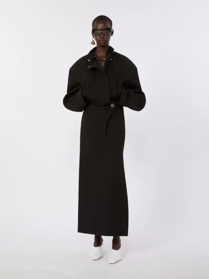 Jupe longue en coton, noire Jupe longue en coton, noire