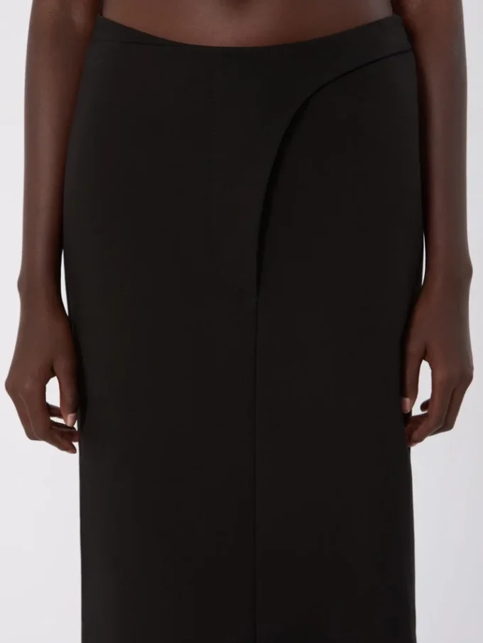 Jupe longue en coton, noire Jupe longue en coton, noire