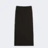 Jupe longue en coton, noire Jupe longue en coton, noire