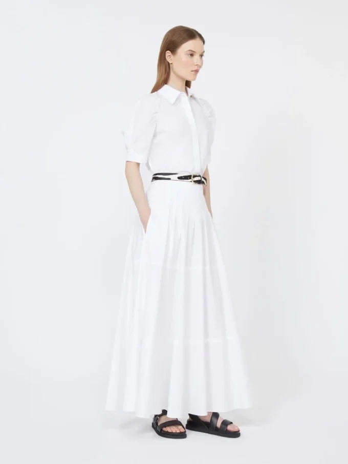 Chemise en popeline de coton, blanc optique Chemise en popeline de coton, blanc optique