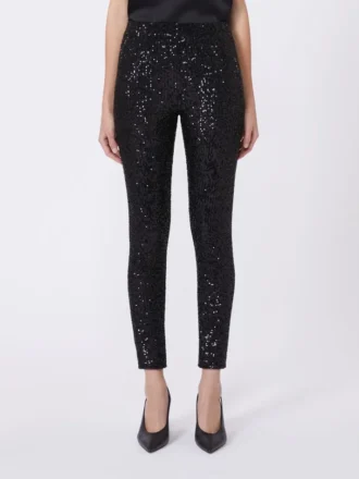 Leggings à paillettes, noir