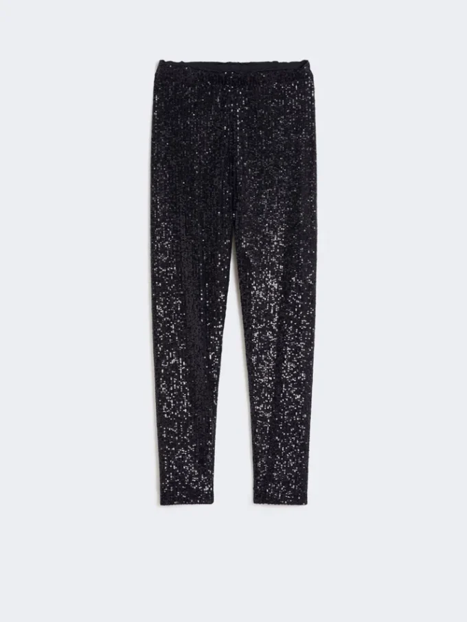 Leggings à paillettes, noir Leggings à paillettes, noir