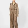 Long cardigan en laine et cachemire, couleur sable Long cardigan en laine et cachemire, couleur sable