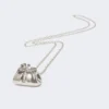 Long collier avec grand pendentif en forme de sac Pasticcino, argent Long collier avec grand pendentif en forme de sac Pasticcino, argent