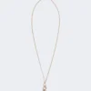 Long collier avec pendentif en forme de sceau, doré Long collier avec pendentif en forme de sceau, doré