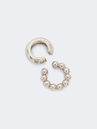 Lot de deux boucles d&rsquo;oreilles, argent